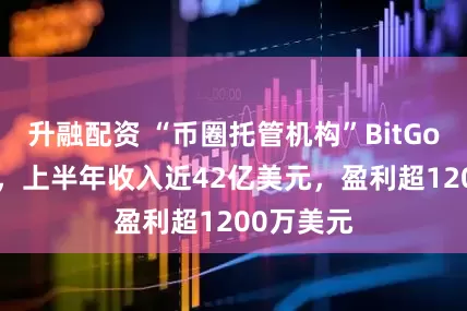 升融配资 “币圈托管机构”BitGo申请IPO，上半年收入近42亿美元，盈利超1200万美元
